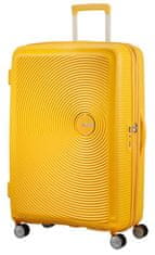 American Tourister Cestovný kufor na štyroch kolieskach SOUNDBOX SPINNER 77 EXP Golden Yellow