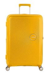 American Tourister Cestovný kufor na štyroch kolieskach SOUNDBOX SPINNER 55 EXP Golden Yellow