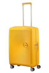 American Tourister Cestovný kufor na štyroch kolieskach SOUNDBOX SPINNER 67 EXP Golden Yellow