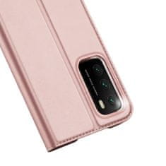 Dux Ducis Skin Pro knižkové kožené puzdro na Xiaomi Poco M3 / Redmi 9T, ružové