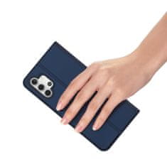 Dux Ducis Skin Pro knižkové kožené puzdro na Samsung Galaxy A32 5G, modré