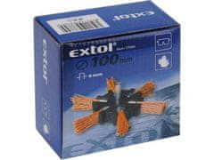 Extol Craft Kefa rotačná (17060) okružný so stopkou vlnitý, nylonový drôt 1,2mm, Ø100mm, šírka 20mm, nylon
