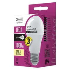 EMOS LED žiarovka ZL4206 LED CLA 3x DIMM žárovka E27 11,5W A60 WW teplá bílá