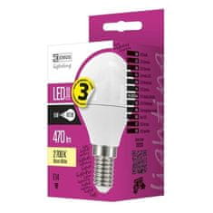 EMOS LED žárovka ZQ1220 LED-G45 žárovka Classic Mini Globe 6W E14 teplá bílá