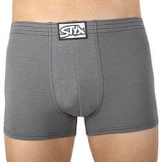 Styx 3PACK pánske boxerky klasická guma tmavo sivé (3Q1063) - veľkosť XL