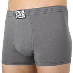 Styx 3PACK pánske boxerky klasická guma tmavo sivé (3Q1063) - veľkosť XL