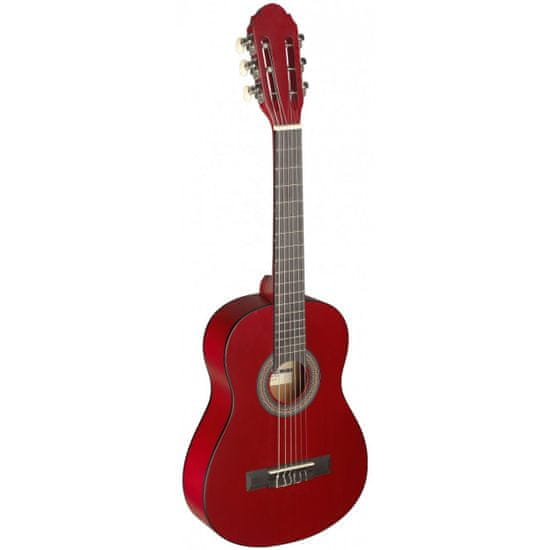 Stagg C405 M RED, klasická gitara 1/4, červená