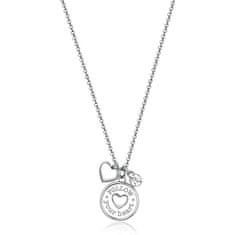 Brosway Oceľový náhrdelník Srdce Chakra BHKL03EN (retiazka, prívesky)