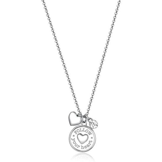 Brosway Oceľový náhrdelník Srdce Chakra BHKL03EN (retiazka, prívesky)