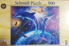 Puzzle 500 dielikov Delfíny vo Vesmíre