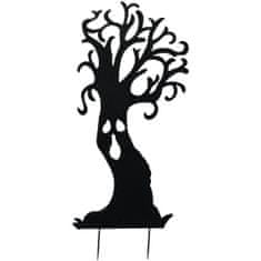 Europalms Kovová silueta strom duchov, čierna, 168 cm