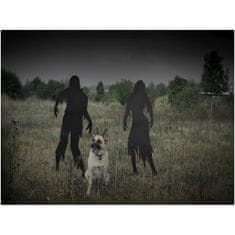 Europalms Kovová silueta zombie ženy, čierna, 135 cm