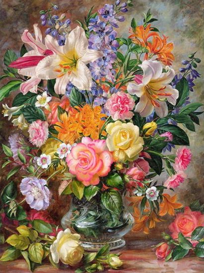 Gaira® Malovanie podľa čísiel Kvety M992272