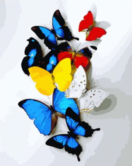 Gaira® Malovanie podľa čísiel Motýle M992858