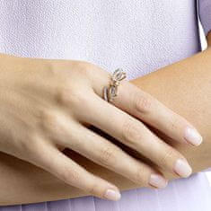 Swarovski Trblietavý bicolor prsteň s mašličkou Lifelong Bow 5440641 (Obvod 60 mm)