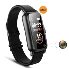 SpyTech Smart fitness hodinky so skrytou kamerou a vstavanou 32/64 GB pamäťou - Farba: 32GB