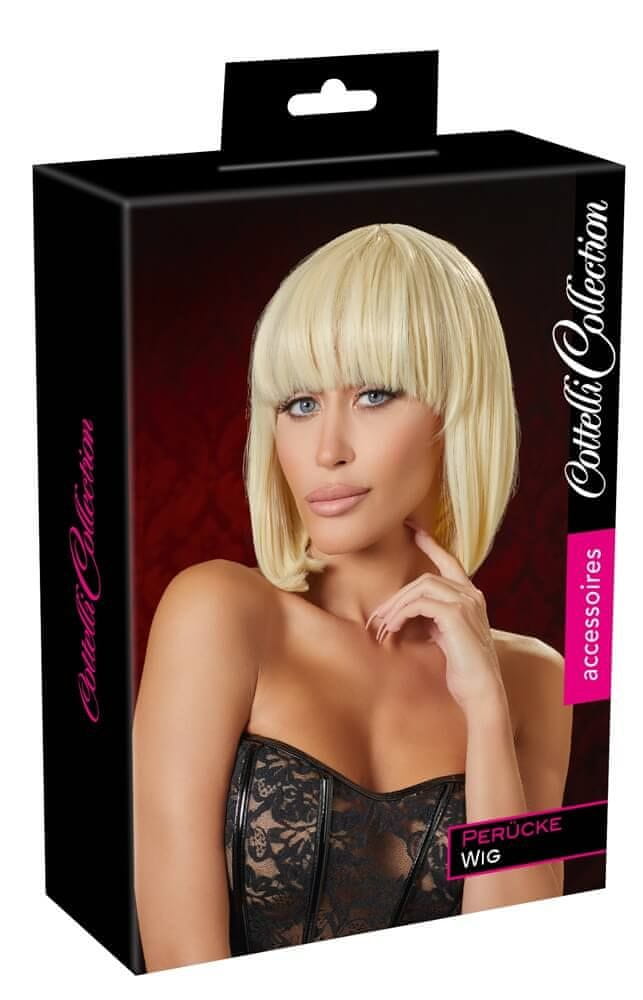 Blond, blond Collection s Wig Bob Collection Cottelli Accessories vlasmi parochňa 28 Cottelli krátkymi cm