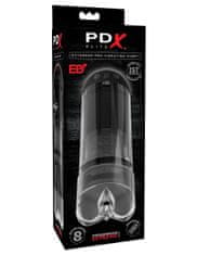Pipedream Extreme Pipedream PDX Elite Extender Pre Vibrating Penis Pump, vibračný masturbátor so saním, nabíjacie
