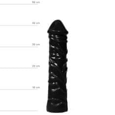All Black All Black Realistic XXL Dildo 32 cm, obrovské dildo s žilkami, priemer 7 cm