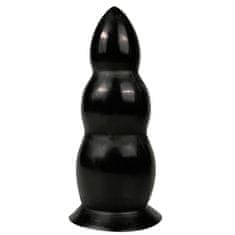 All Black All Black Dildo 23 cm, masívny bacuľatý kolík s priemerom 8 cm