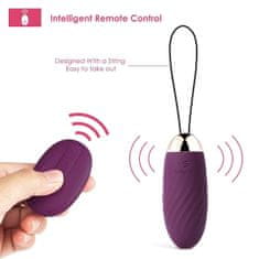 svakom SVAKOM Elva Remote-Controlled Smart Vibrating egg Violet, fialové vibračné vajíčko s diaľkovým ovládaním 8 x 3,2 cm