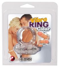 You2toys Vibro Ring Clear - erekčný krúžok