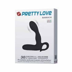 PRETTY LOVE Pretty Love Barrack nabíjací vibračný masér prostaty čierny