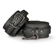 Easytoys Easytoys Fetish Collection Black Leather Ankle Cuffs čierna kožená putá na členky