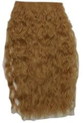 Vipbejba Syntetické clip-in vlasy na 1 páse, extrémne kučeravé, tmavé blond pramene F39