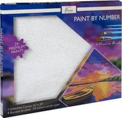Grafix Maľovanie podľa čísel na plátno - Výhľad na jazero 40x51 cm