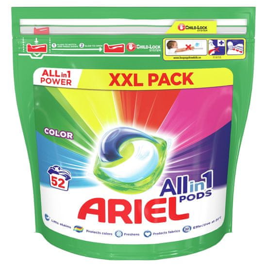 Ariel All-In-1 PODs Color Kapsule Na Pranie, 52 Praní