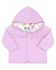 Nini dievčenský kabátik z organickej bavlny ABN-2536, 68, fialová