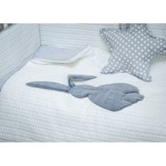BELISIMA 3-dielne posteľné obliečky Králíček 100/135 bielo-šedé