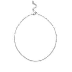 Rosato Elegantný strieborný náhrdelník so zirkónmi cubic RZC038