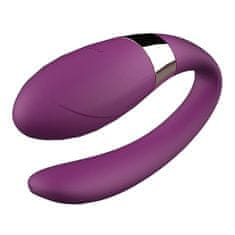 Boss Series Párový vibrátor V-Vibe Purple na diaľkové ovládanie, USB nabíjací, 7 režimov