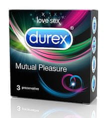 Pasante Durex Mutual Pleasure (3ks), kondómy pre spoločné vyvrcholenie