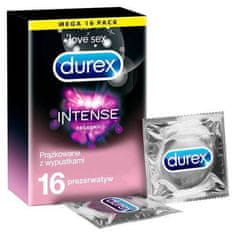Pasante Durex Intense (16ks), dráždivé kondómy s gélom Desirex