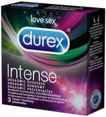 Pasante Durex Intense (3ks), dráždivé kondómy s gélom Desirex
