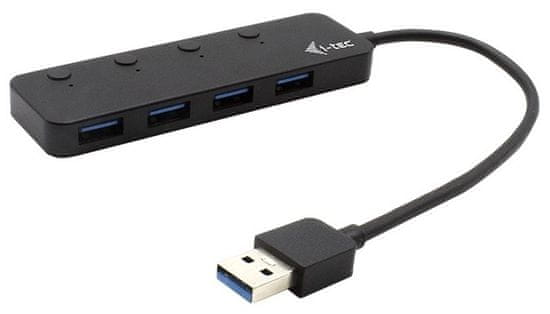 I-TEC USB 3.0 Metal HUB 4 Port s vypínačom U3CHARGEHUB4