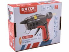 Extol Premium Pištoľ lepiaca tavná plynová, 11mm tyčinky, pracovný čas 60-90min