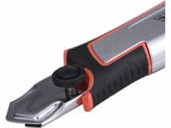 Extol Premium Nôž univerzálny olamovací, 25mm, kovový pogumovaný, autostop, CK75 brit
