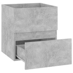 Vidaxl Umývadlo, betónová sivá, 41x38,5x45 cm, doska
