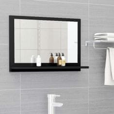Vidaxl Kúpeľňové zrkadlo, čierne 60x10,5x37 cm, drevotrieska