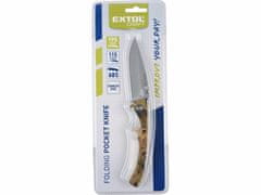 Extol Craft Nož zatvárací s poistkou, dĺžka 115/195mm, hrúbka čepele 3mm, antikoro/ABS