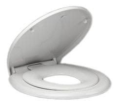 AQUALINE Detské wc sedátko integrované do klasického wc sedátka, soft close, biela (FS125)