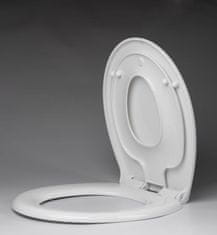 AQUALINE Detské wc sedátko integrované do klasického wc sedátka, soft close, biela (FS125)