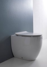 KERASAN Flo wc sedátko, slim, soft close, biela (319101)