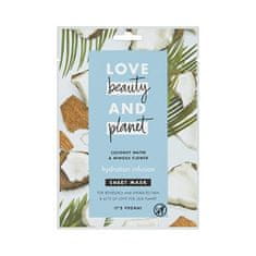 Love Beauty & Planet Textilné hydratačná pleťová maska s kokosovou vodou a kvety mimózy ( Hydration Infusion Sheet Mask) 