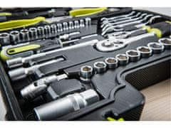 Extol Craft Sada náradia a nástrčných kľúčov, 65ks, kufor, CrV