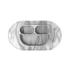 EcoViking Jednodílná jídelní podložka silikon - Marble